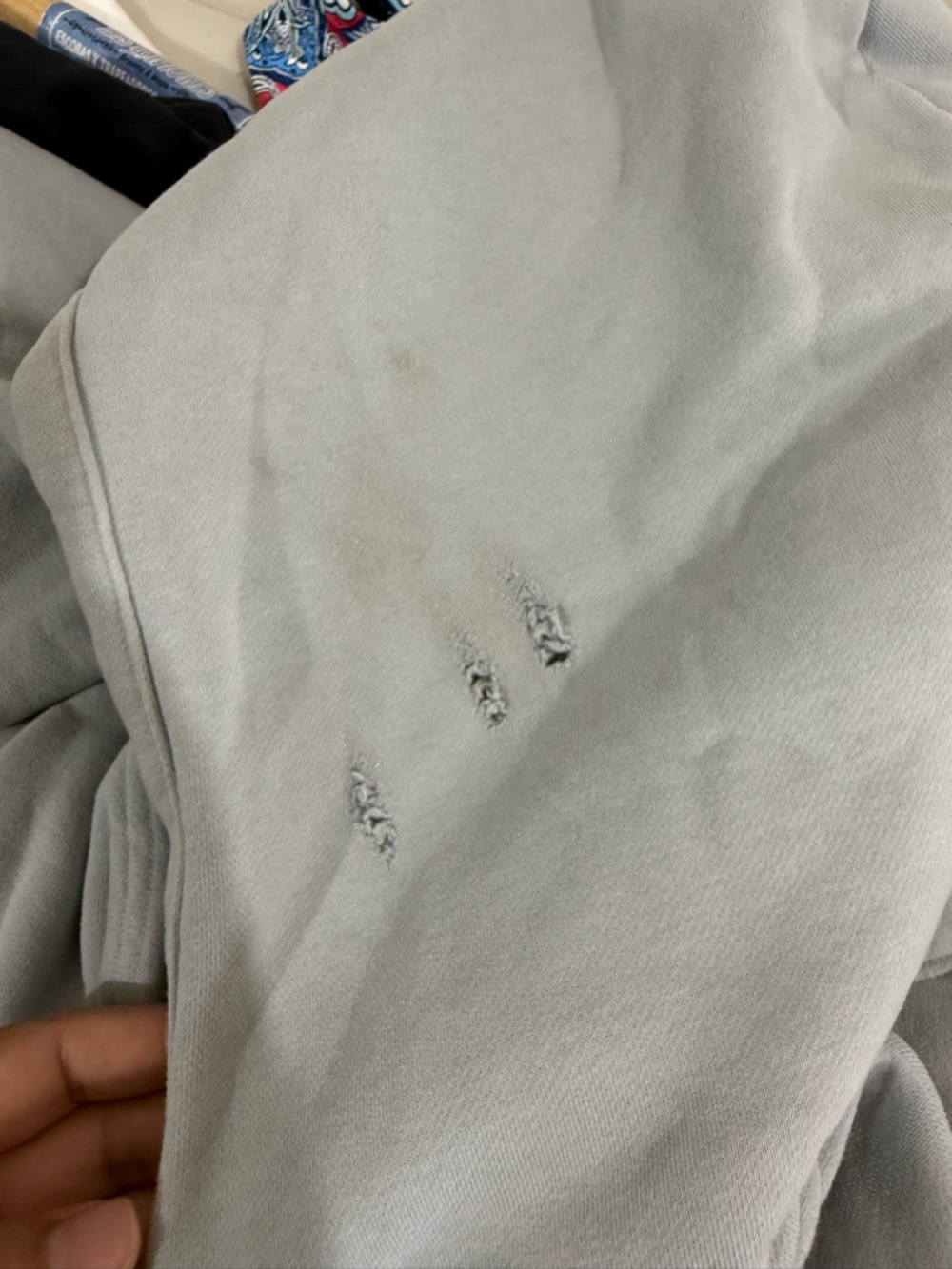 Vuori Light Gray Half-Zip Hoodie Sweater - Picture 6 of 7